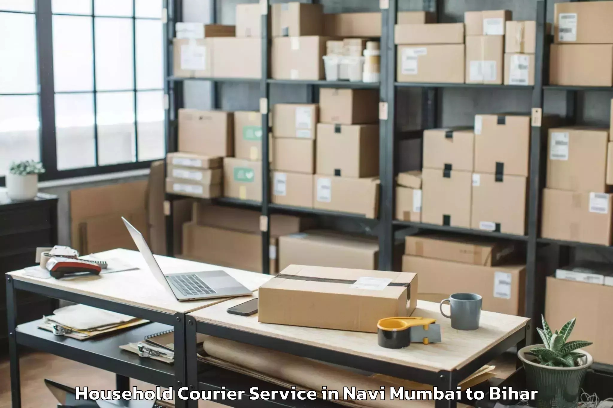 Easy Navi Mumbai to Ghoswari Household Courier Booking